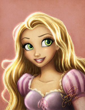 Disney Princess Cute Rapunzel Painting