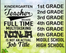 Teacher Because Full Time Multitask ing Ninja is not an Actual Job ...