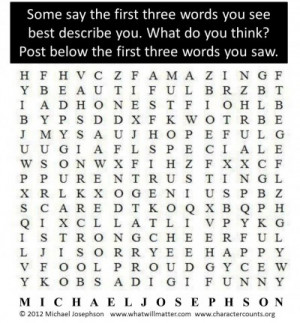 Post image for QUOTE & POSTER: Some say the first three words you see ...