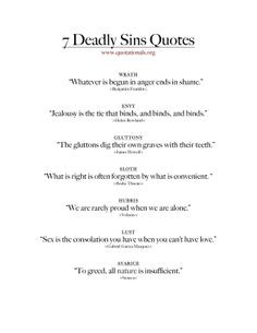 quotes about the 7 deadly sins more quotes include god quotes awesome ...