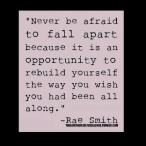 Rebuilding Yourself ~Rae Smith