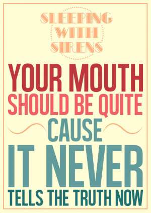 Sleeping With Sirens's Typography by ferdinandmulya