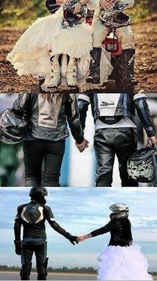 Couples and motorcycle