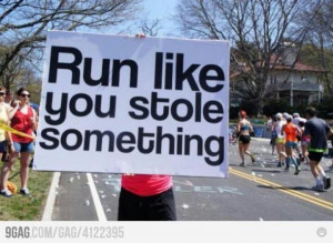 Funny race sign
