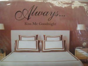BNIP-Bedroom-wall-sticker-vinyl-quotes-sweet-dreams-or-always-kiss-me ...