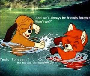 The fox and the hound.