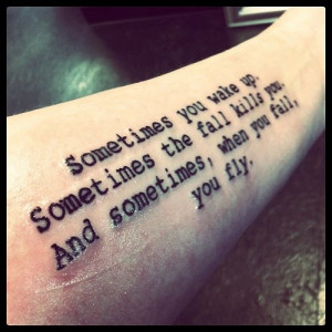 fall kills you and sometimes when you fall you fly from neil gaiman ...