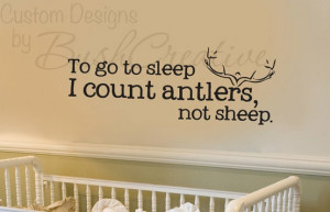 Boys Room Decal Idea Wall Decals Nursery Hunting Deer Baby Humor by ...