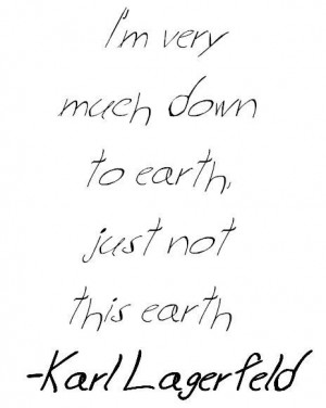 Quote: Karl Lagerfeld