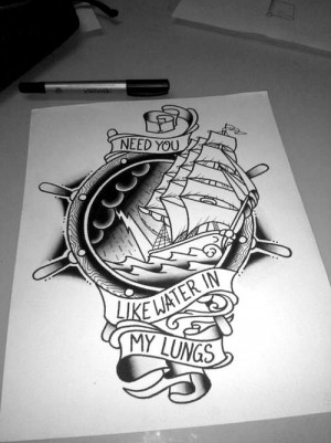 Old school sailor/memorial tattoo design. #tattoo #tattoos #ink #inked