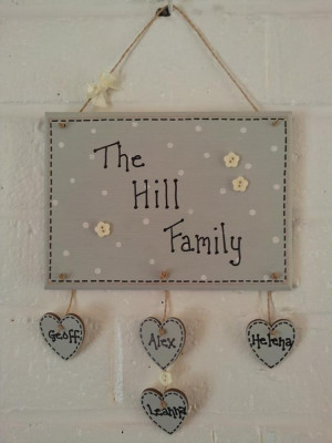 Shabby Chic family quote plaques by MeggyMoosLittleGemms on Etsy, £8 ...