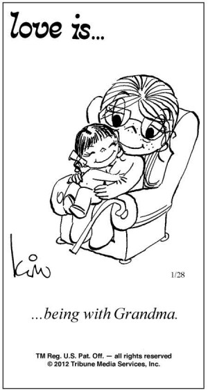 Love Is ... Comic Strip by Kim Casali (January 28, 2012)