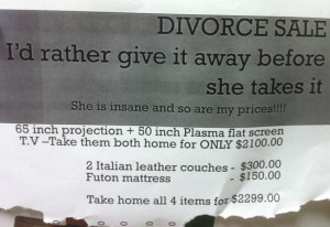 Divorce sale… Insane prices just like…