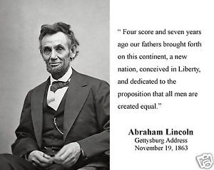 ... -Lincoln-four-score-Gettysburg-Address-Quote-8-x-10-Photo-Picture-h1