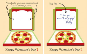Handwrite your own cheesy valentine with this printable pizza ...