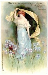 1904-Tucks-ART-NOUVEAU-Glamour-Shakespeare-Quote-Chromo-Postcard