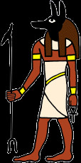 Anubis: God of mummification.