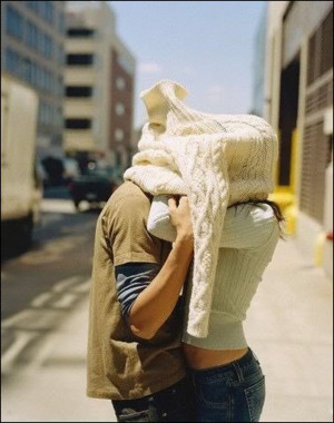 Love is emotion & kiss is practical.