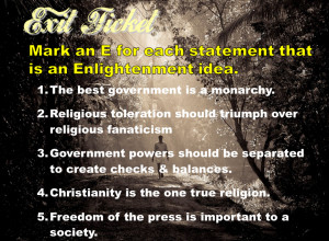 Free Beautiful Age of Enlightenment Presentation Lesson