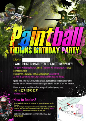 Paintball Poster Frend