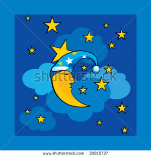 night cartoon background