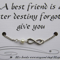Infinity and Anchor Charm Anklet and Quote Inspirational Card ...