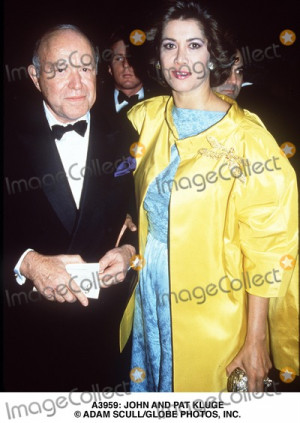 John Kluge Photo John and Pat Kluge Adam Scull Globe Photos Inc