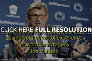 joe paterno, quotes, sayings, game, losing, famous quote