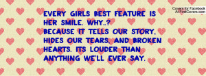 Every girls best feature is her smile. Profile Facebook Covers