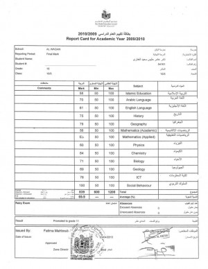 High School Official Transcripts