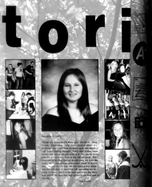 Senior Yearbook Dedication Page