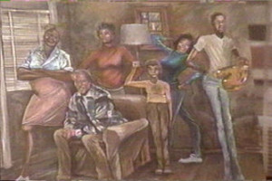 Painting of JJ's Family - Good Times