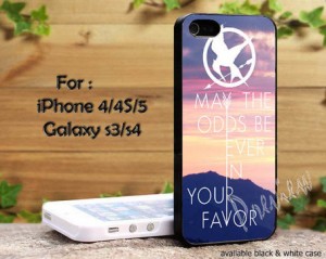 Hunger Games Quote may the odds be ever in your favor for iPhone 4 ...