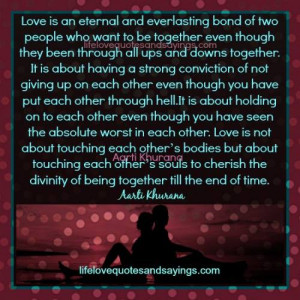 Love Is An Eternal Bond..