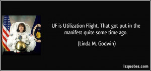 UF is Utilization Flight. That got put in the manifest quite some time ...