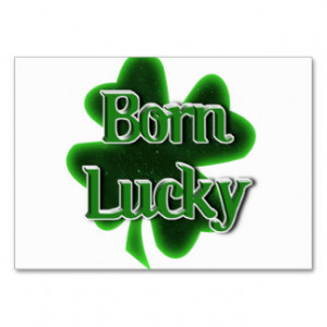 Born Lucky Business Card Template