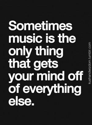 Music is therapy