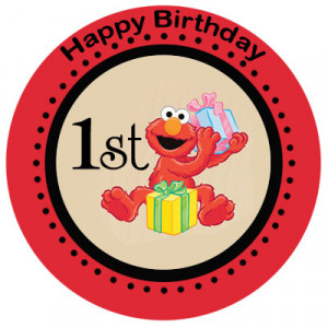 Elmo 1st Birthday Invitations