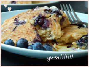 ... , but I honestly can’t imagine a better blueberry pancake, no joke