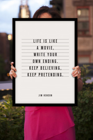 Motivational Inspirational Print Quote Art Wall Decor 