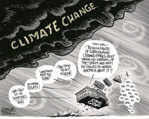 Political cartoon is by John Cole in the Scranton Times-Tribune.