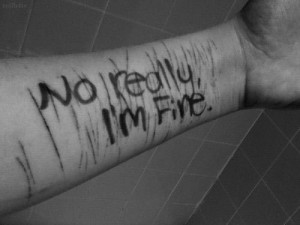 ... depressing quote “NO REALLY, I’m fine”. A confusing answer to a