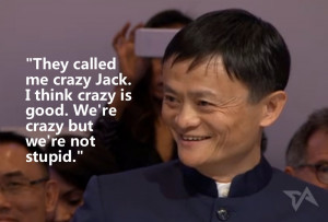 Then he launched into talking about Alibaba then and now, referencing ...