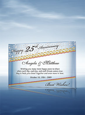 Personalized 25th Wedding Anniversary Gifts.