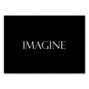 Imagine Quotes Inspirational Imagination Quote Large Business Cards ...