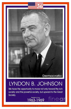 President Lyndon B. Johnson Photograph