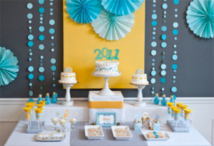 Graduation: decor and design, dessert station, party favors)