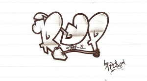 Heart Graffiti Sketches...