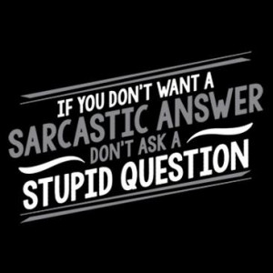 Wholesale Funny Sayings Apparel Fashion - Sarcastic Answer a11999c