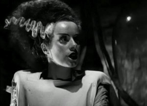Elsa Lanchester dans la Fiancée de Frankenstein, James Whale, 1935
